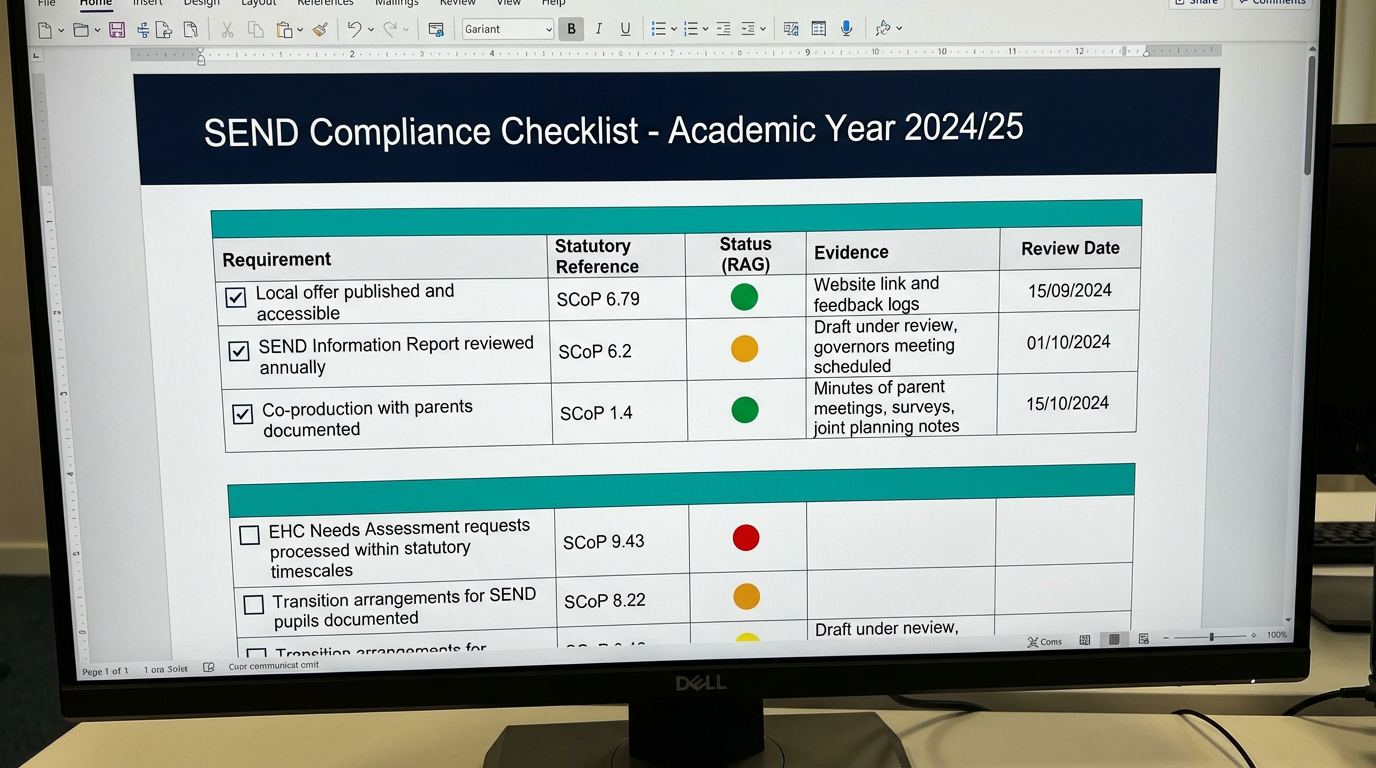 SEND Compliance Checklist